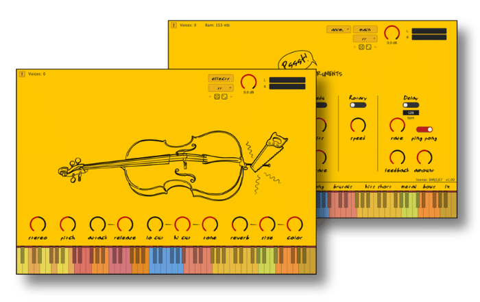 prepared cello percussion VST